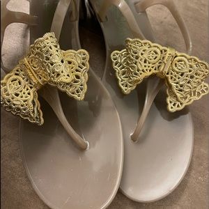 Ferragamo jelly bow sandals